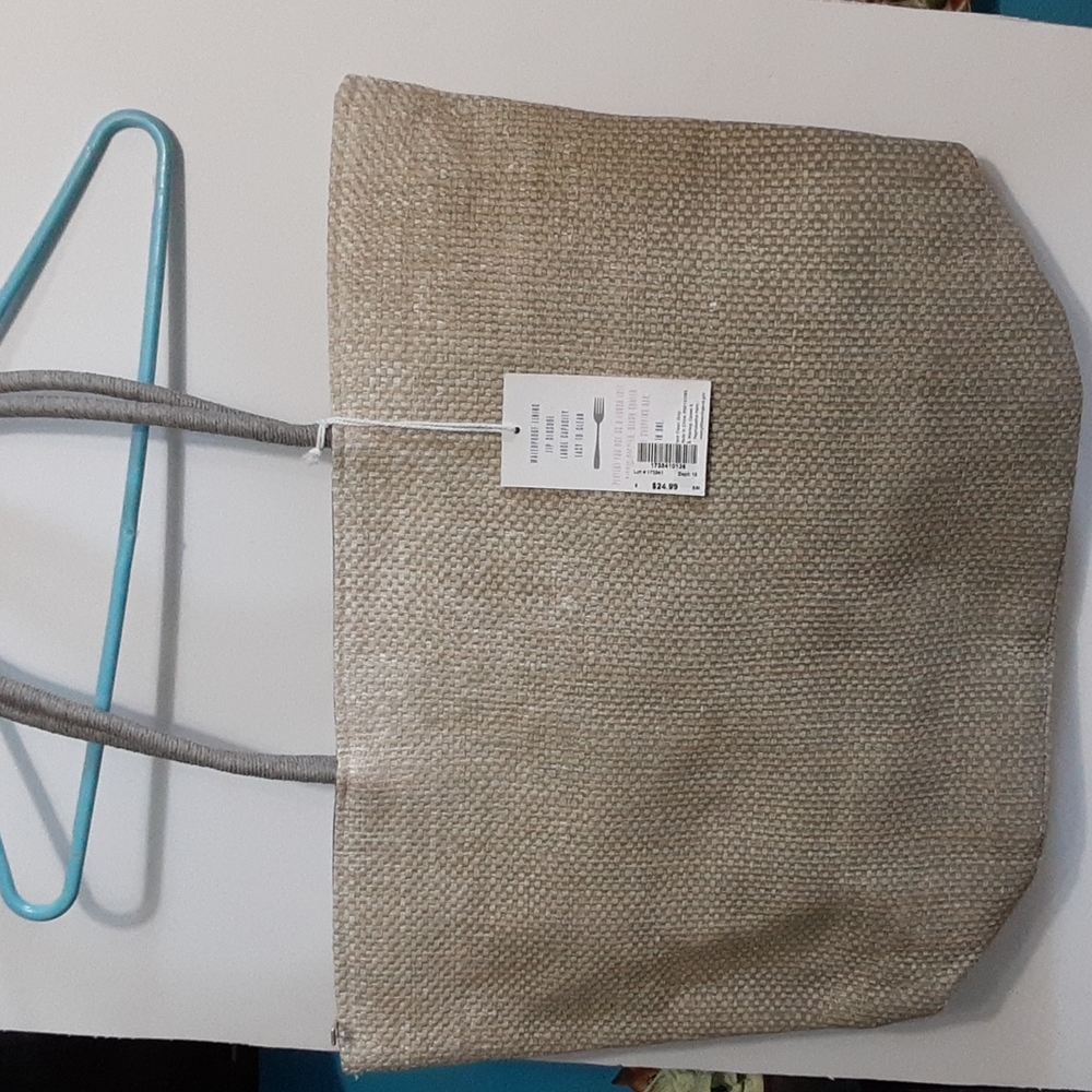 Large gray Weave cooler tote